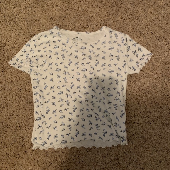 Hollister white floral shirt Clearance
